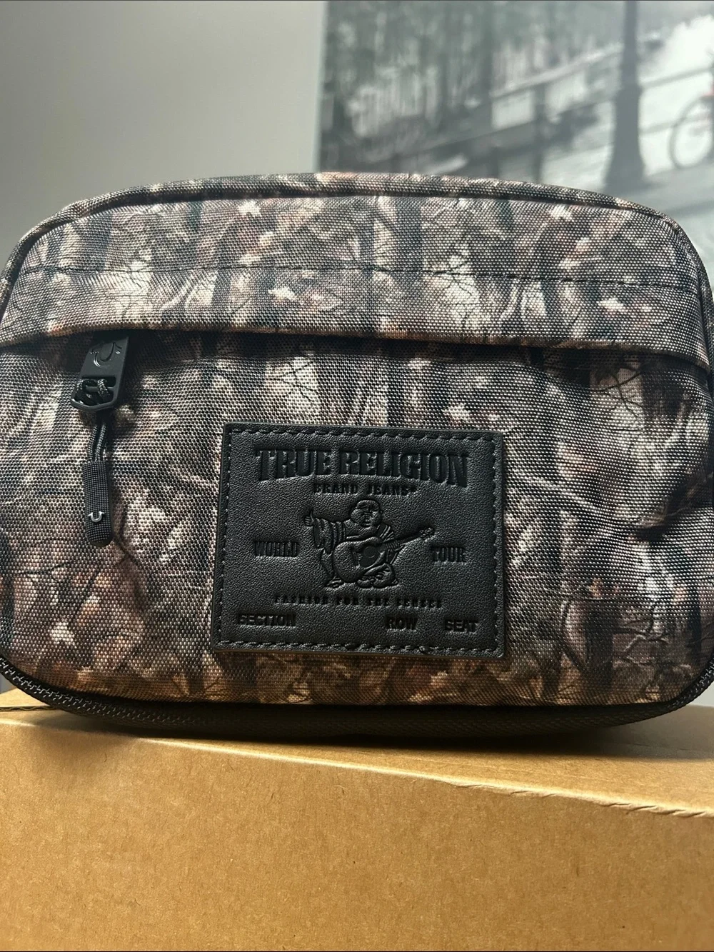 True Religion Brown Camo Fanny Pack